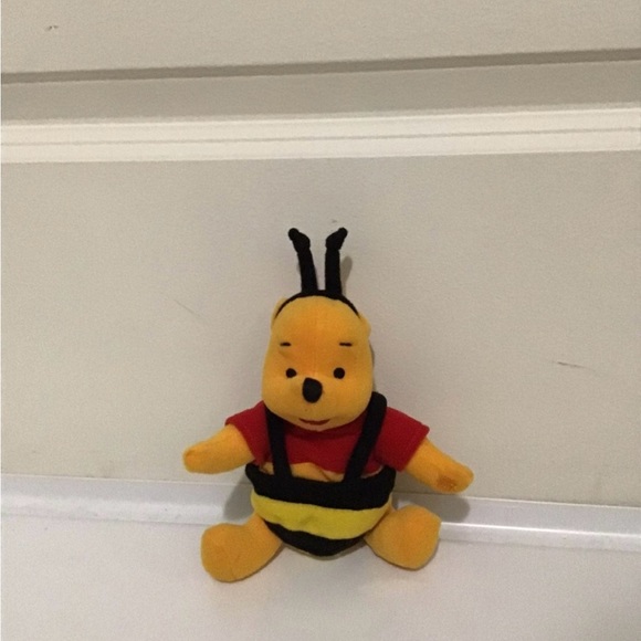 Disney Winnie the Pooh Honey Bee Costume Mini Beanbag Plush W/ Velcro Hands - Picture 2 of 4